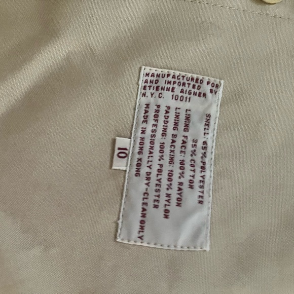 Vintage Etienne Aigner Insulated Trench (Women’s Size 10) - Picture 8 of 11